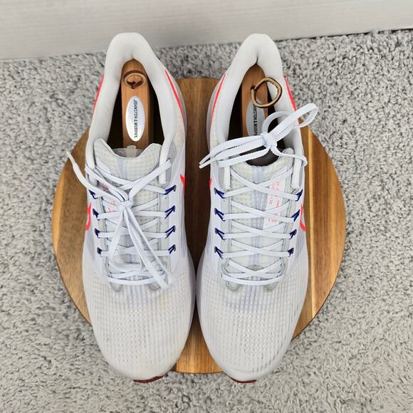 Nike Mens Air Zoom Pegasus 39 Grey Bright Crimson Gym Running Shoe 14 DH4071-007 - Picture 5 of 13